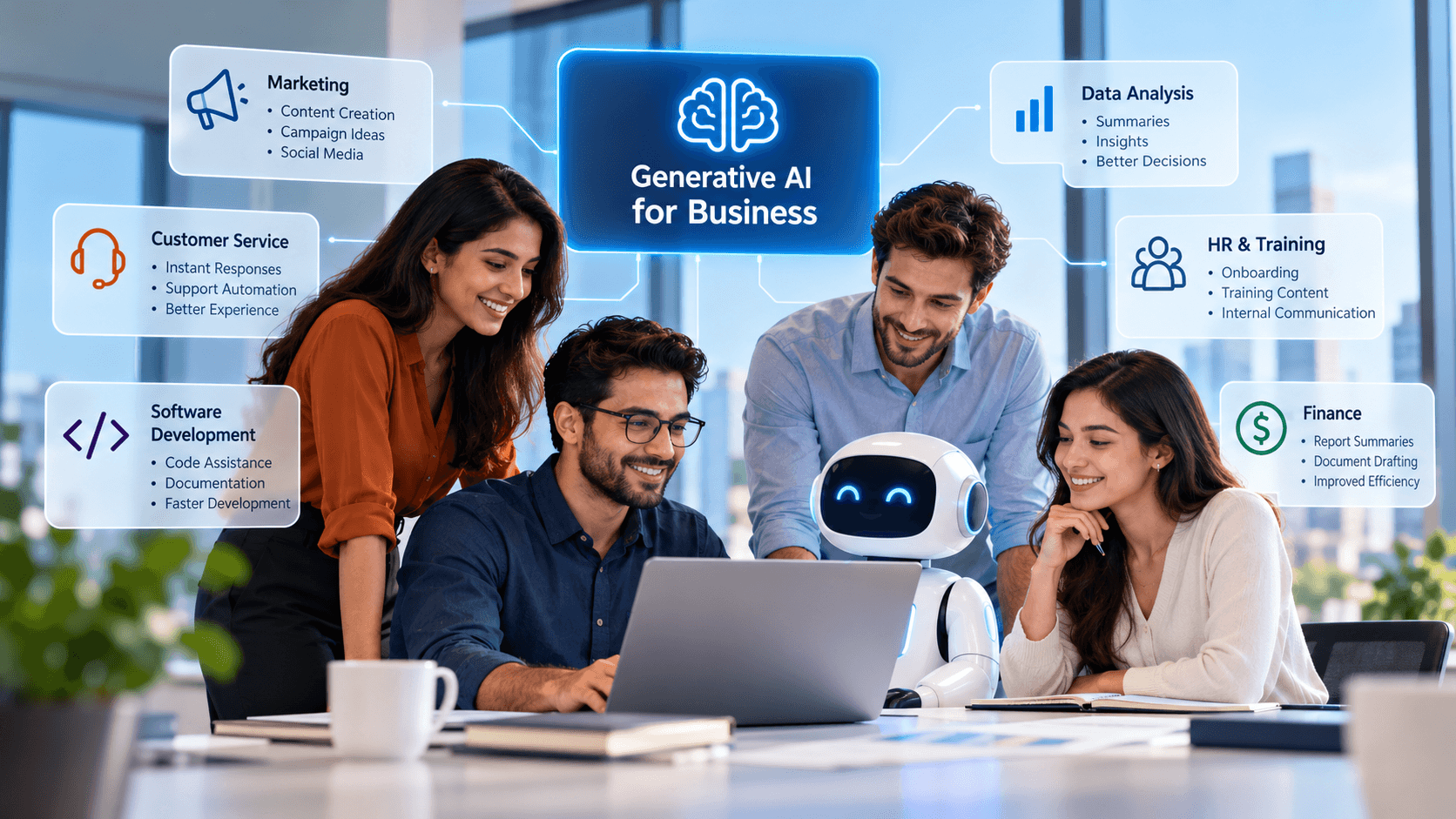 Generative AI applications in business